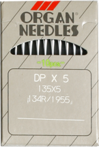 Organ DPx5, универсальные иглы для швейных машин челночного стежка, для средних и тяжелых тканей