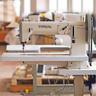Typical TW1-243Q, промислова швейна машина з пристроєм обрізки краю і потрійним транспортом матеріалу