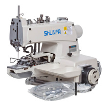 Shunfa SF 373-TY, электромеханическая пуговичная швейная цепного стежка с встроенным сервомотором