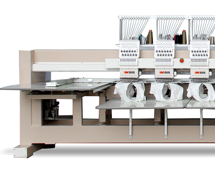 Maya TH-1206 – 400 х 500 мм, шестиголовая высокоскоростная промышленная вышивальная машина с верхним устройством кр