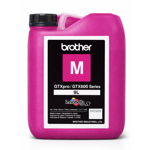 Brother BGCX40M009L0132 GCX-4M09L-1, оригинальные чернила маджента (Magenta) для текстильных принтеров GTXpro Bulk, 9 л 