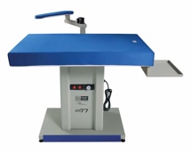 Silter SM GPS 77 прямокутний прасувальний стіл з вакуумним відсмоктуванням, нагріванням поверхні і рукавною платформою