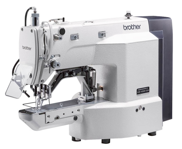 Brother KE-430HX-03, комп'ютерна закріплювальна швейна машина з робочим полем 40 x 30 мм, для середніх матеріалів