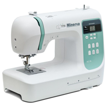 Minerva MC 80, комп'ютерна побутова швейна машина з LED дисплеєм, 6 петель, 80 швейних операцій