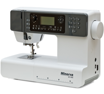 Minerva MC 440E, швейно-вишивальна машина з автоматичним натягуванням нитки, поле вишивки 170 х 110 мм, 9 шаблонів петель, 404 швейних операцій