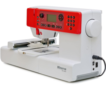 Minerva MC 450-ER, швейно-вышивальная машина с автоматическим натяжение нити, поле вышивки 170 х 110 мм, 9 шаблонов петель, 404 швейных операций