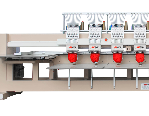 Maya TH2-1504-400/400×500 мм, промислова 15-голкова 4-голова тубулярна вишивальна машина
