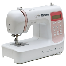 Minerva MC 120, компьютерная бытовая швейная машина с LCD дисплеем, 8 шаблонов петель, 110 швейных операций