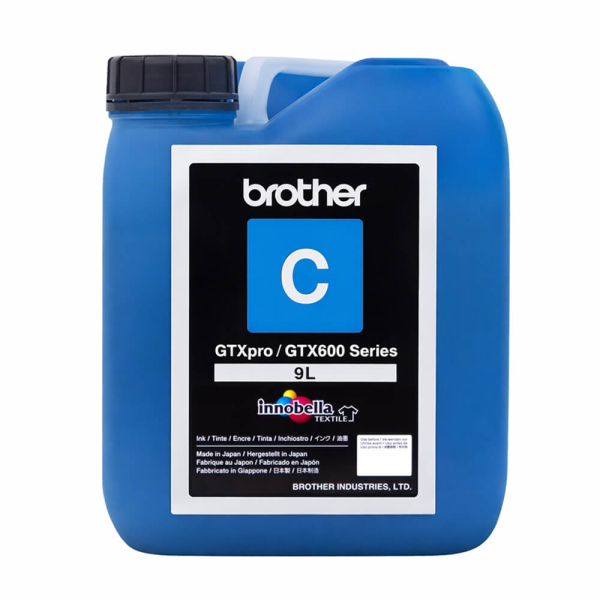 Brother BGCX60C009L0132 GCX-6C09L-1, оригинальные циановые (Cyan) чернила для текстильных принтеров GTX600, 9 л 