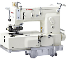 Baoyu BML-1412D-P, дванадцятиголкова промислова швейна машина ланцюгового стібка з заднім роликом, для пришивання поясів