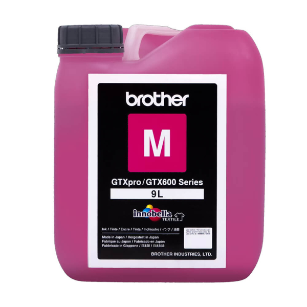 Brother BGCX60M009L0132 GCX-6M09L-1, оригинальные чернила маджента (Magenta) для текстильных принтеров GTX600, 9 л 