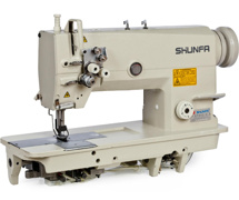 Shunfa SF842-M, двухигольная швейная машина для легких и средних тканей
