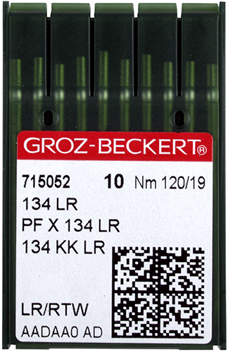 Groz-Beckert PFx134 LR, голки для шкіри з правою заточкою, для швейних машин човникового стібка
