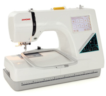 Janome Memory Craft 350E, бытовая вышивальная машина с полем вышивки 125 х 110 мм, сенсорный 4.6'' LCD дисплей , скорость вышивки 650 ст/мин