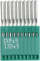 Dotec DPx5 SES, трикотажные иглы для швейных машин челночного стежка, для средних и тяжелых тканей
