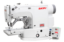 Baoyu BML-430D-02, компьютерная закрепочная швейная машина с рабочим полем 40 x 30 мм, для средних и тяжелых материалов
