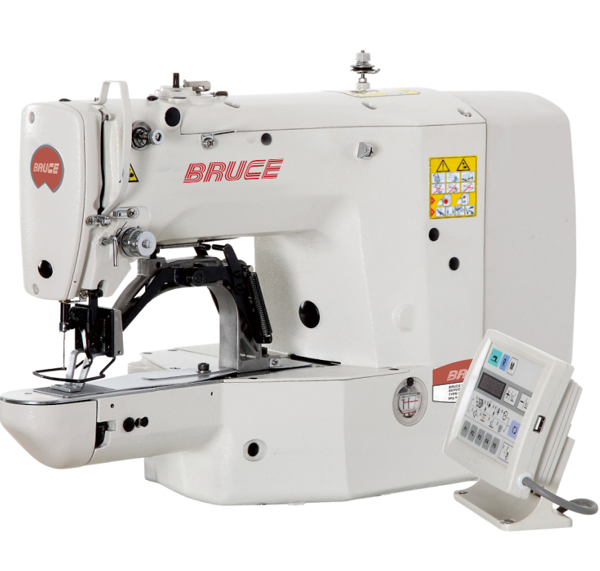 Bruce BRC-1904BS, компьютерная закрепочная швейная машина с рабочим полем 60 x 40 мм, для сшивания эластичной ленты