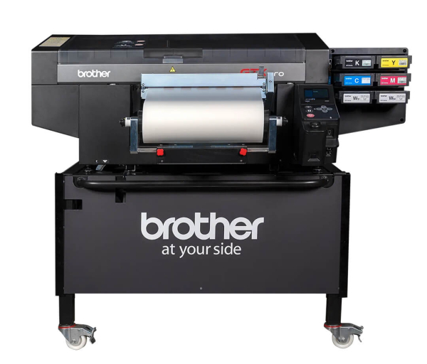 Brother GTXpro Bulk R2R, промисловий принтер для рулонного DTF-друку на текстилі з модулем нанесення порошку PowdR