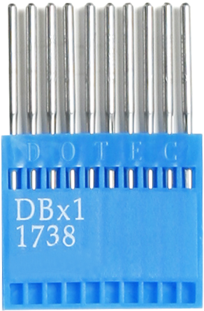 Dotec DBx1, універсальні голки для швейних машин човникового стібка, для легких і середніх тканин