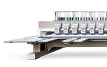 Maya FH-1508, високошвидкісна восьмиголова промислова вишивальна машина з функцією оверлап та робочим полем 3200 х 680 мм