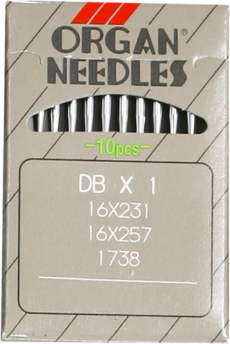 Organ DBx1, універсальні голки для швейних машин човникового стібка, для легких і середніх тканин