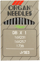 Organ DBx1 SES, трикотажні голки для швейних машин човникового стібка, для легких і середніх тканин