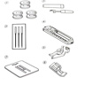 Janome 2020, електромеханічна швейна машина з вертикальним човником, 15 видів операцій