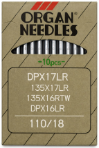 Organ DPx17 LR, иглы с левой заточкой для тяжелых материалов, для промышленных швейных машин с двойным и тройным продвижением