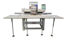 Maya TCLX-1201 – 1200 х 500 мм, одноголовая промышленная 12-игольная вышивальная машина c увеличенным полем вышивки 