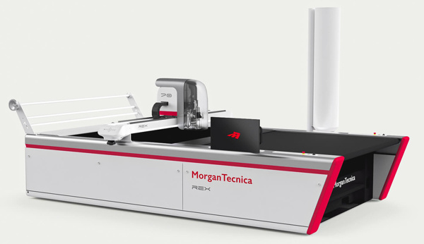 Morgan Tecnica REX 70 PRO, автоматична розкрійна машина з робочим полем 1700 х 2500 мм