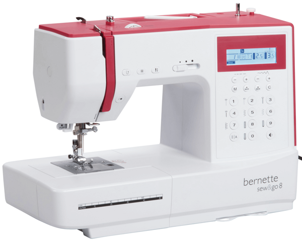 Bernette Sew&Go 8, побутова комп'ютерна швейна машина, 197 швейних операцій
