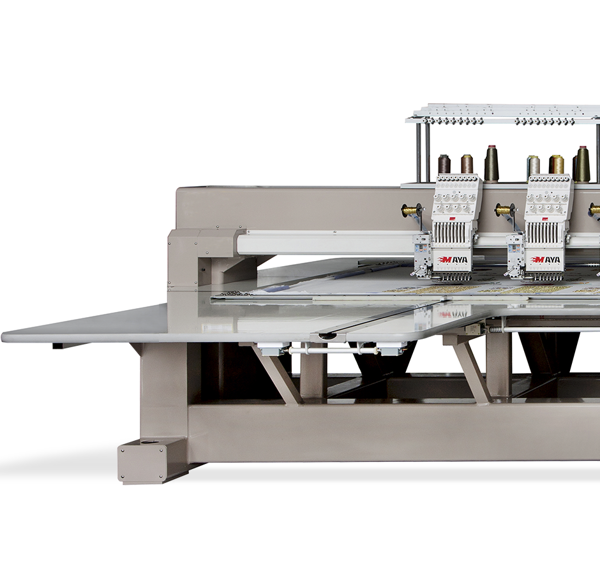 Maya FN, 10-голова промислова вишивальна машина з плоскою платформою, робоче полі 4 000 х 800 мм