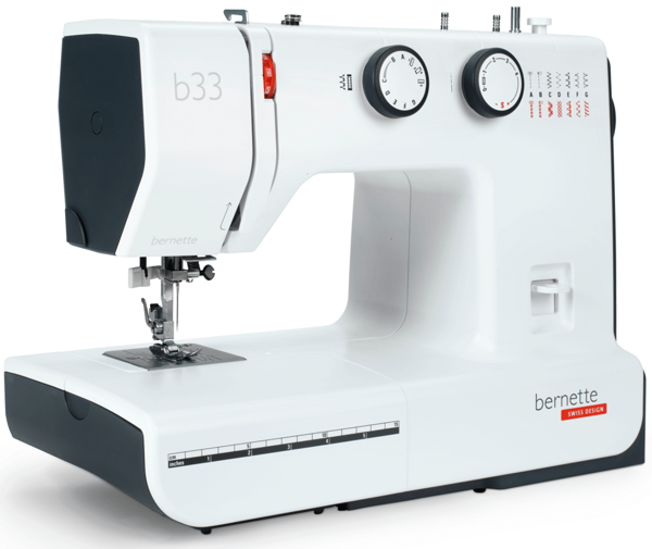 Bernette B33, електромеханічна побутова швейна машина з автоматичною петлею, 15 швейних операцій