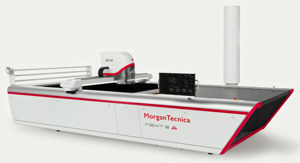 Morgan Tecnica Next 2 Delta 80 ES, автоматична розкрійна машина з робочим полем 1700 x 2200 мм