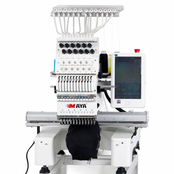 Maya TCS-1201 – 400 х 300 мм, одноголовая 12-игольная промышленная вышивальная машина