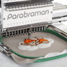 Parabraman PR-1501XL, одноголова промислова 15-голкова вишивальна машина c 8" сенсорним LCD-дисплеєм і збільшеним полем вишивки 1200 х 500 мм