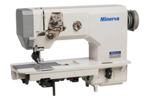 Minerva MR-551, промислова швейна машина з роликовим просуванням і підвісним сервомотором