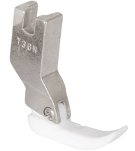 Khsew T36N, правобічна одноріжкова лапка з тефлоновою підошвою для вшивання шнура / блискавки, для машин з нижнім просуванням