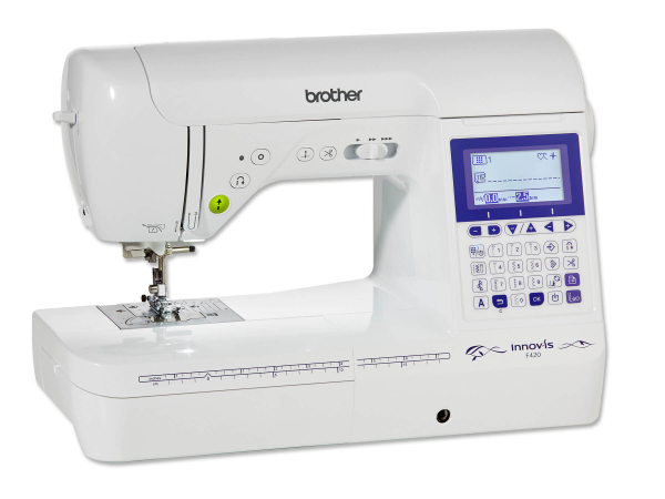 Brother Innov-is F420, комп'ютеризована швейна машина з горизонтальним човником, 140 операцій
