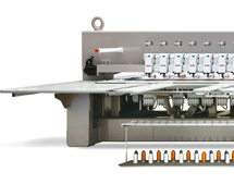 Maya MAX-636 – 250 x 800 мм, 36-головая 6-игольная высокоскоростная шенильная промышленная вышивальная машина