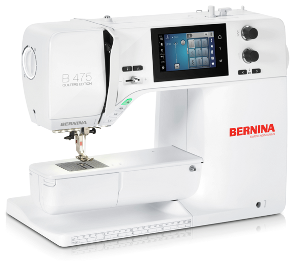BERNINA B475 QE, комп'ютеризована швейна машина з сенсорним LCD-дисплеєм, 650 швейних операцій