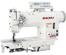 Baoyu BML-8420-D3, компьютерная двухигольная швейная машина с встроенным энергосберегающим сервомотором, для легких и средних тканей