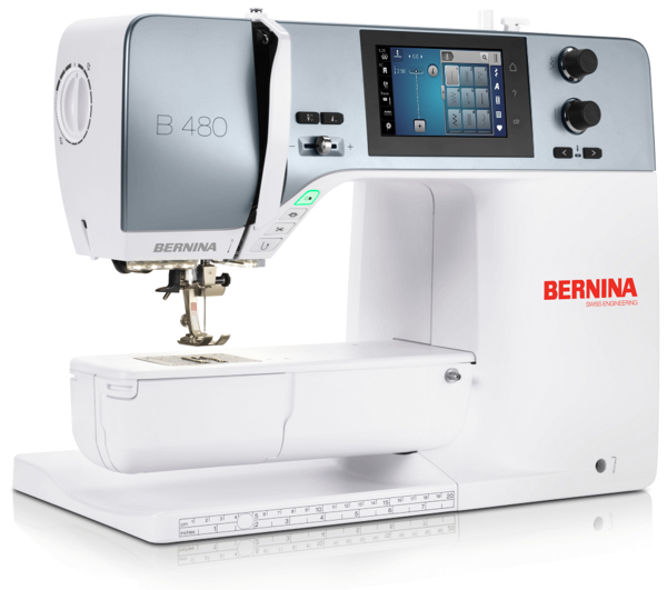 BERNINA B480, комп'ютеризована швейна машина з сенсорним 4.3" LCD-дисплеєм, 994 швейних операцій