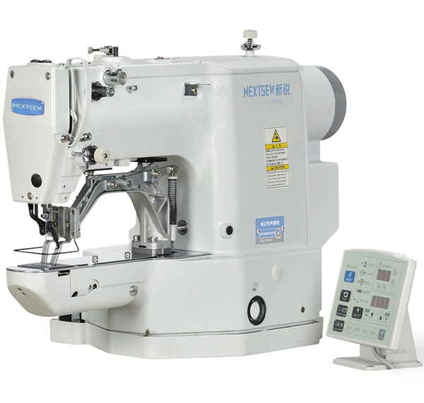 Nextsew NS-430D-06, комп'ютерна закріплювальна швейна машина для зшивання еластичною стрічкою, робоче поле 40 x 9 мм, для легких і середніх матеріалів