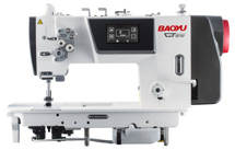 Baoyu GT-872D, двоголкова промислова швейна машина човникового стібка для середніх і важких матеріалів