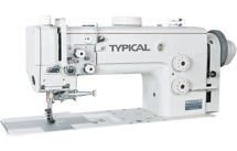 Typical TW1-899, промышленная швейная машина с регуляторами перетопа и тройным транспортом материала