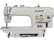 Shunfa SF 8700HD, прямострочна швейна машина з вбудованим сервомотором і LED-підсвіткою, для середніх та важких тканин