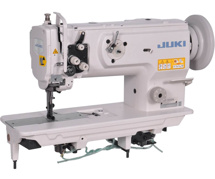 Juki LU-1510N, одноигольная промышленная швейная машина с  увеличенным челноком и тройным транспортом материала