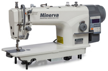 Minerva 9800JE4-H, компьютерная промышленная швейная машина со встроенным сервомотором, для средних и тяжелых тканей