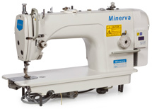 Minerva MR8700DD-7, промышленная швейная машина со встроенным сервомотором и LED-подсветкой, для легких и средних тканей